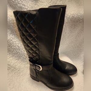 Girls quilted riding boots